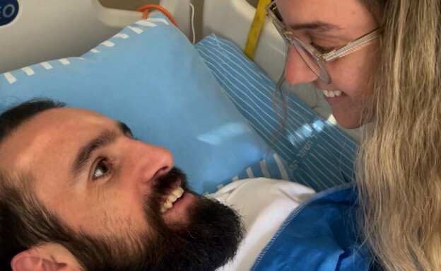 מתן בלו, ניצן עדי (צילום: מתוך "מתן בלו - חי פעמיים", קשת 12)