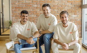 איתי קרוק, עידן דרדיקמן ועמית אסרף מייסדי חברת Koi (צילום: עומר הכהן)