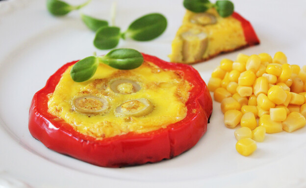 חביתה בתוך פלפל