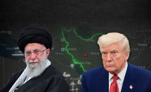 מפת הכוחות האמריקניים סביב גבולות איראן (צילום: INSS, רויטרס, AP)