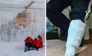 פציעות סקי (צילום: שאטרסטוק)