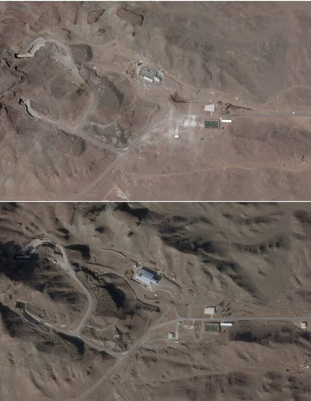 תמונות הלוויין מהמתקן בקום