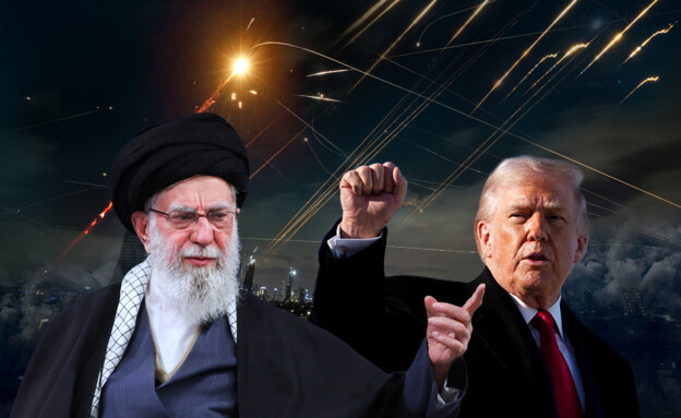 דונלד טראמפ, עלי ח'אמנאי (צילום: יונתן זינדל, רויטרס, פלאש 90, AP)