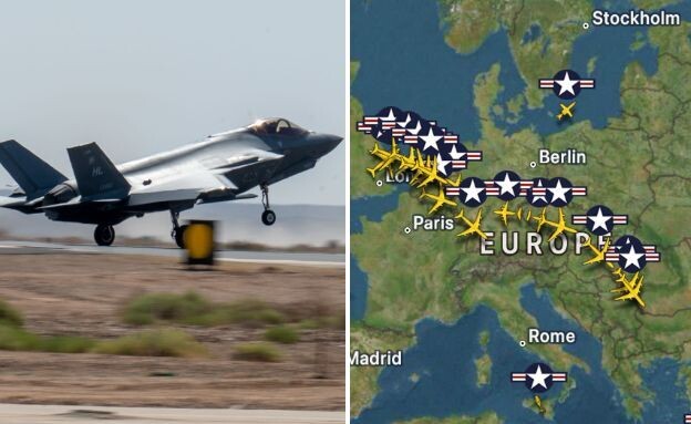 פריסת המטוסים לפני איראן פריסת המטוסים לפני איראן