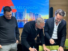 חתימת ההסכם בין ישראל קנדה לאקרו נדל"ן