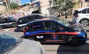 זירת הרצח בתל אביב (צילום: זק"א)