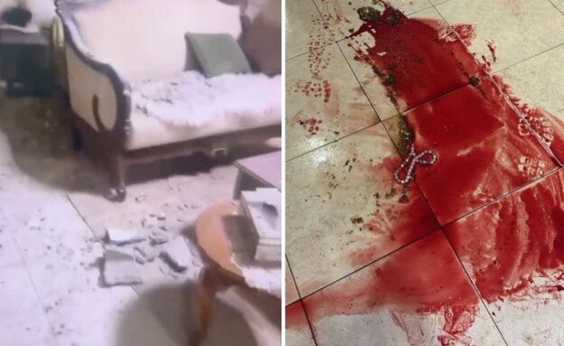 זירת האירוע בכפר כנא (צילום: 27 א')