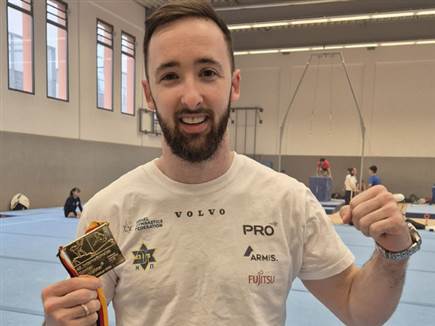 זהב גם בקוטבוס. דולגופיאט (באדיבות איגוד ההתעמלות) (צילום: ספורט 5)