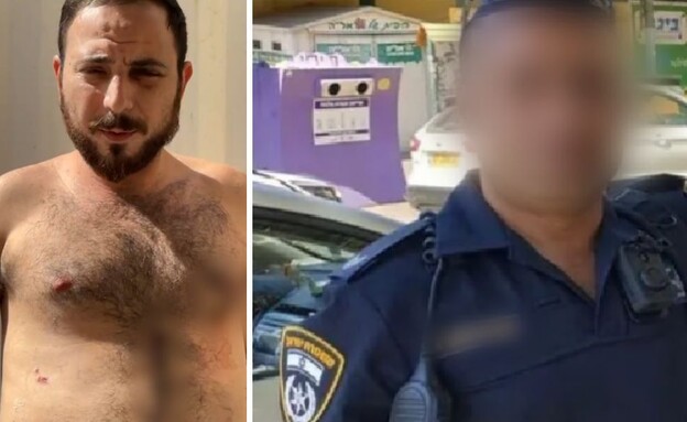 משמאל: אוראל ברלב והשוטר החשוד בניסיון הרצח