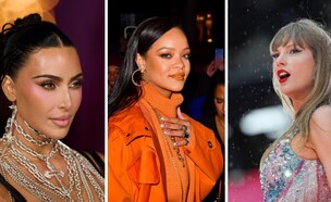ריהאנה, טיילור סוויפט, קים קרדישאן (צילום: James Devaney/GC Images , Gareth Cattermole/ Getty images ,Gregor Fischer/TAS24)