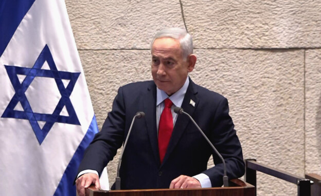 ראש הממשלה נתניהו בדיון 40 חתימות (צילום: ערוץ הכנסת)