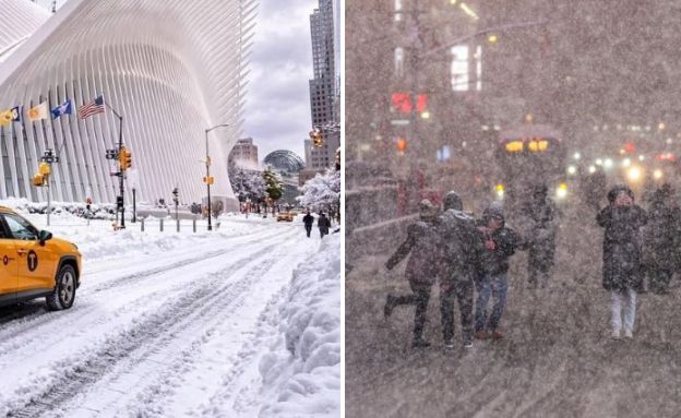 סופת שלגים ניו יורק (צילום: לפי סעיף 27א' לחוק זכויות יוצרים)