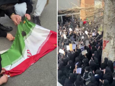 ארה"ב מפנה עובדים מלבנון; לאור יום: הסלמה במחאות באיראן