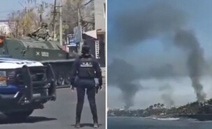 הכאוס במקסיקו (צילום: רשתות חברתיות)