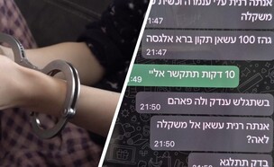 מעצר סחיטה באיומים (צילום: דוברות המשטרה)