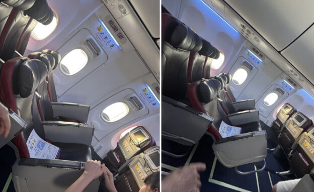 הכיסאות התפרקו (צילום: צילום מסך)