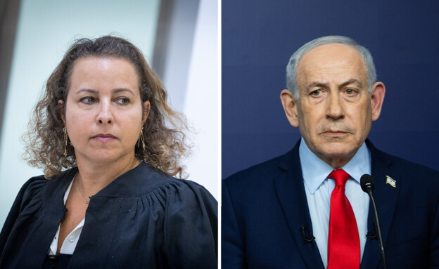 בנימין נתניהו ועו"ד יהודית תירוש (צילום: חיים גולדברג, נועם רבקין, פלאש90)