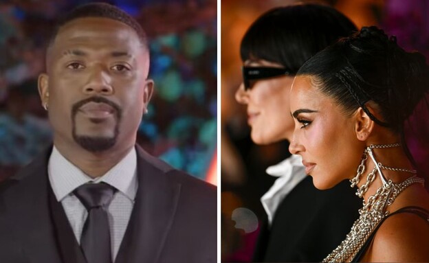 קים קרדשיאן וקריס ג'נר, ריי ג'יי (צילום: Gareth Cattermole, Getty Images | אינסטגרם)