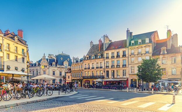 עיר רחוב אנשים דיז'ון צרפת עיר רחוב אנשים דיז'ון צרפת