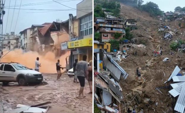 מפולות ברזיל (צילום: לפי סעיף 27א' לחוק זכויות יוצרים)