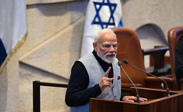 ביקור נרנדרה מודי, ראש ממשלת הודו, בישראל (צילום: יואב דודקביץ', TPS)