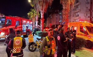 שרפה, נתניה (צילום: תיעוד מבצעי מד"א)