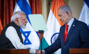 נתניהו, מודי (צילום: יונתן זינדל, פלאש 90)