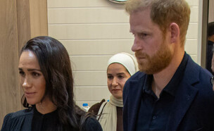 הגיעו לירדן: הנסיך הארי ומייגן מרקל מבקרים פצועים מהמלחמה בעזה (צילום: World Helath Organisation, Getty Images)