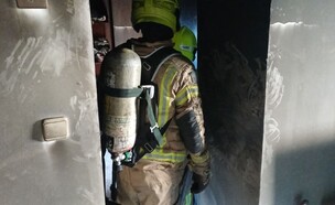 שרפה שפרצה בנוף הגליל אישה בת 76 נספתה (צילום: כב"ה צפון)