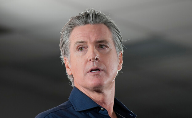 מושל קליפורניה, גאווין ניוסם (צילום: AP)