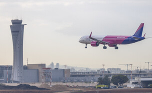 וויז אייר, Wizz Air, נמל התעופה בן גוריון, נתב"ג (צילום: יוסי אלוני, פלאש 90)