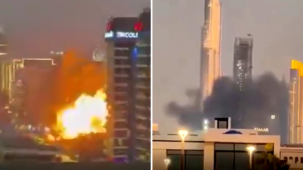 תיעודים מהפיצוצים האיראניים בדובאי תיעודים מהפיצוצים האיראניים בדובאי