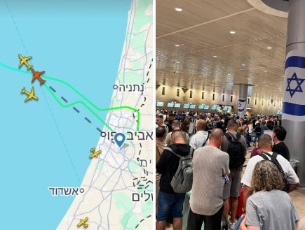 המרחב האווירי בישראל נסגר - טיסות מסתובבות באוויר