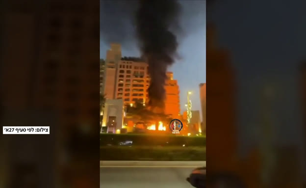 פגיעה במלון בדובאי