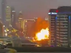 תיעוד: פגיעות ישירות במלון בדובאי ובנמל תעופה בכווית