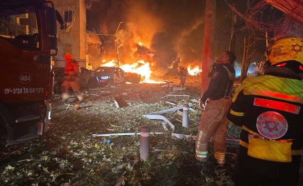 תיעוד מנפילות בתל אביב