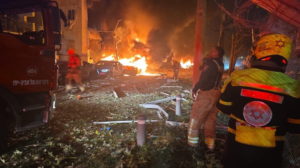 תיעוד מנפילות בתל אביב