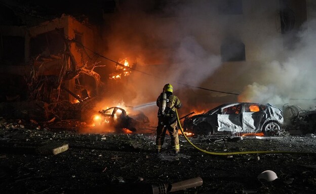 פעילות כוחות פיקוד העורף מזירת הנפילה במרכז