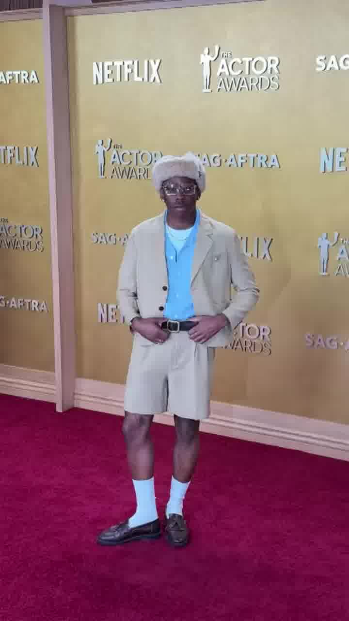 עם הסטייל המנצח של הערב: טיילר, דה קריאייטור