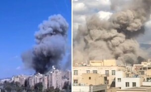 נפילה בישראל ותקיפה באיראן על המשטר בטהרן (צילום: מתוך תיעוד שעלה ברשתות החברתיות, שימוש לפי סעיף 27א' לחוק זכויות יוצרים)