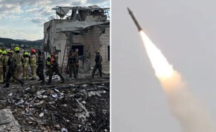 השיגורים והזירה (צילום: רשתות חברתיות לפי סעיף 27א, דובר צה"ל)