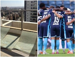 המרפסת של אחד השחקנים (צילום פרטי, מאור אלקסלסי) (צילום: ספורט 5)