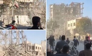 הזירה באיראן (צילום: מתוך תיעוד שעלה ברשתות החברתיות, שימוש לפי סעיף 27א' לחוק זכויות יוצרים)