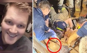 הגבר שאותר בבוץ (צילום: PCSO, Palatka Fire Department, יחסי ציבור)