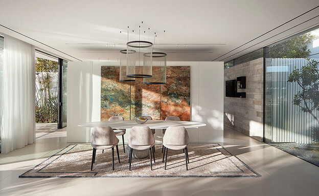 בית בכרמל פייביש אדריכלים פינת אוכל 