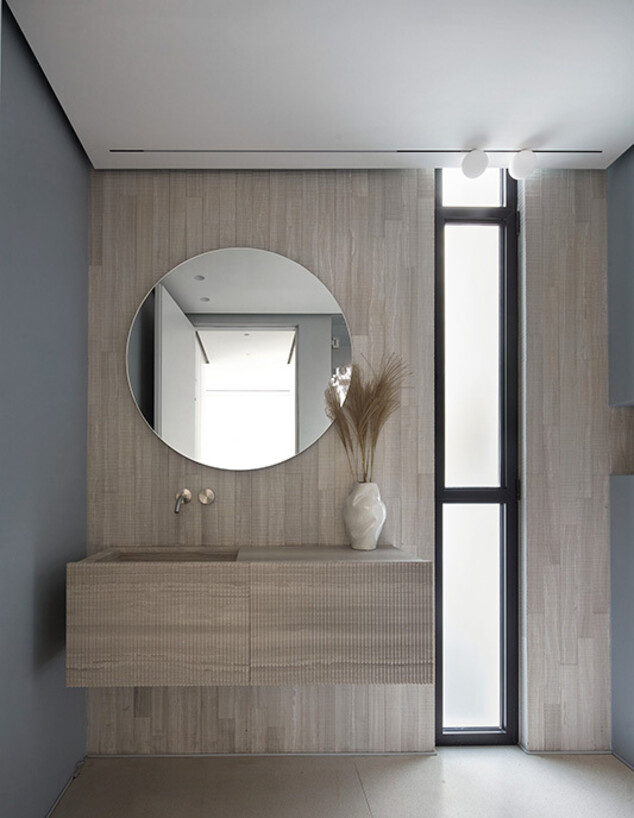 בית בכרמל פייביש אדריכלים שירותי אורחים ג 