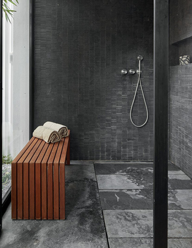 בית בכרמל פייביש אדריכלים חדר שינה חדר רחצה