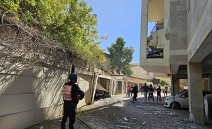 זירת הפגיעה במרכז (צילום: דוברות איחוד הצלה )