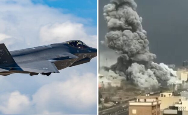 התקיפות בטהרן ופעילות החמקנים (צילום: רשתות חברתיות לפי סעיף 27א, דובר צה"ל)