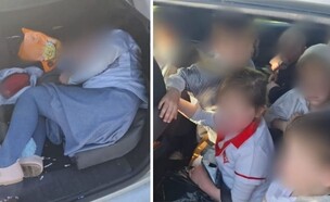 11 בני משפחה ברכב אחד